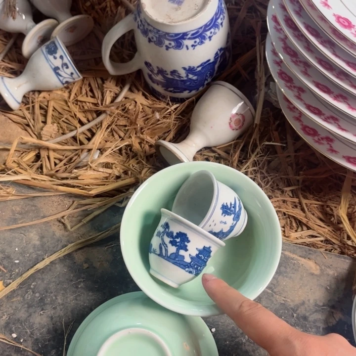 瓷片景德镇陶瓷两个