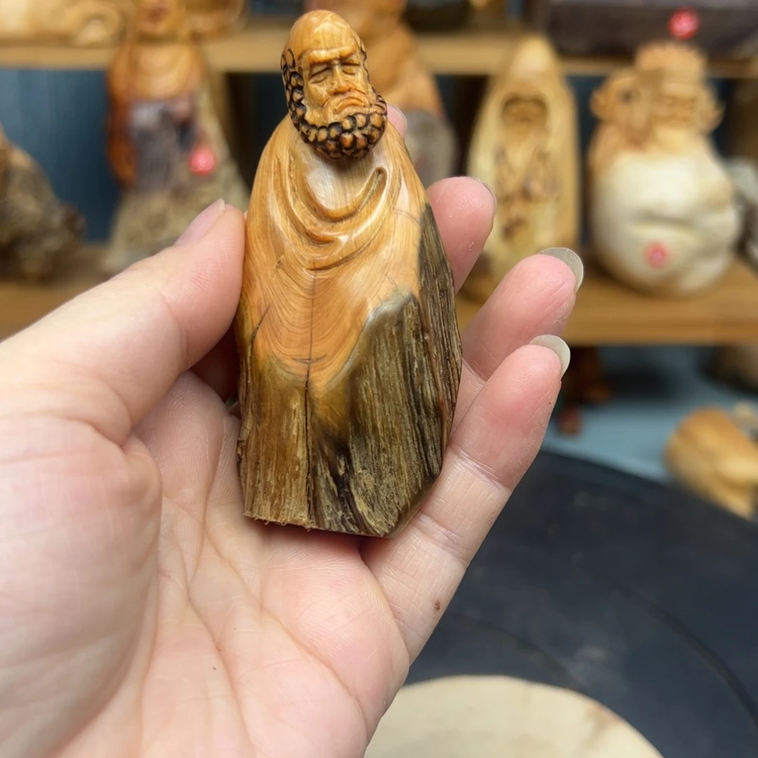 木崖柏木摆件手把件