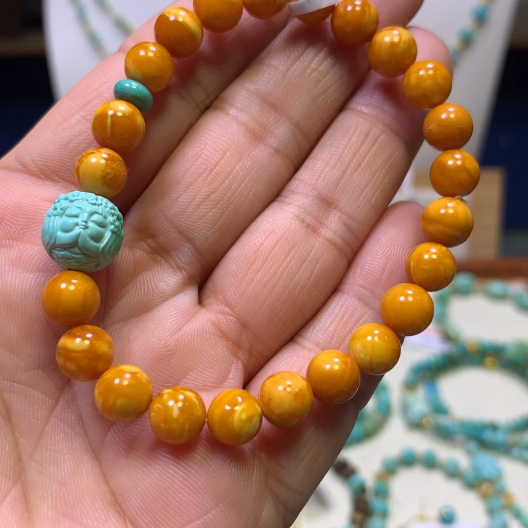 琥珀未镶嵌裸石单圈