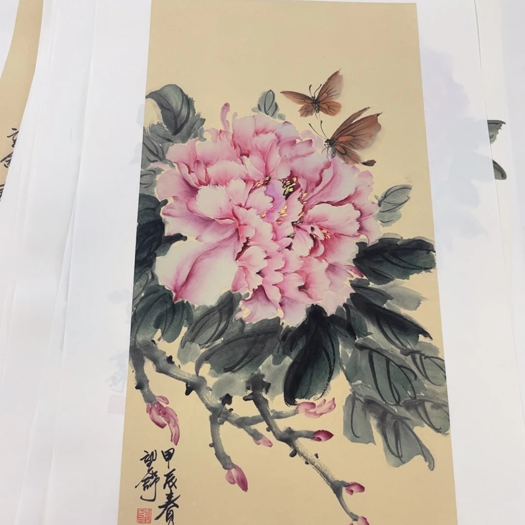 国画四尺四开花鸟s