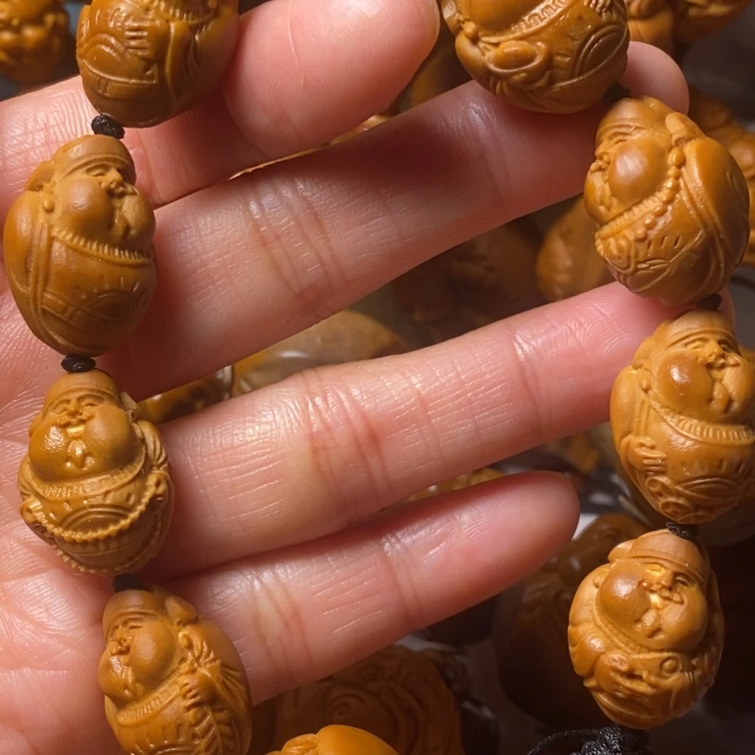 橄榄核手串/手链十全十美嘟嘟光面财神