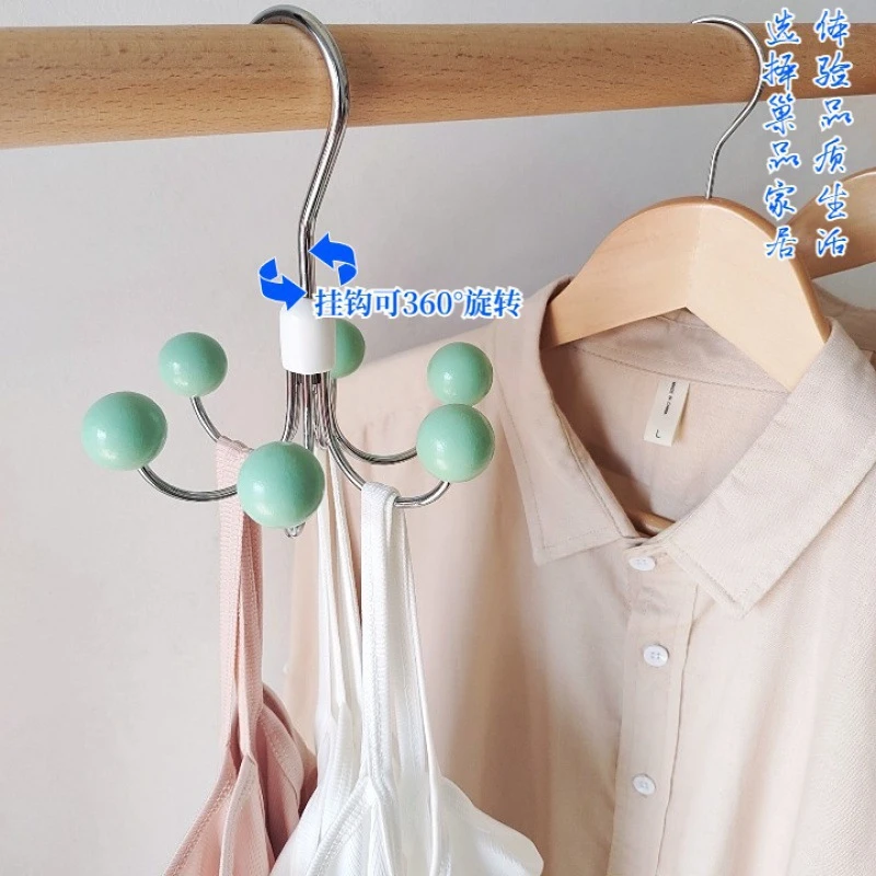 360可旋转衣柜挂钩家用简约多功能收纳神器寝室日用便携六爪挂钩
