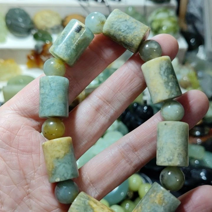 岫玉手串款式未镶嵌