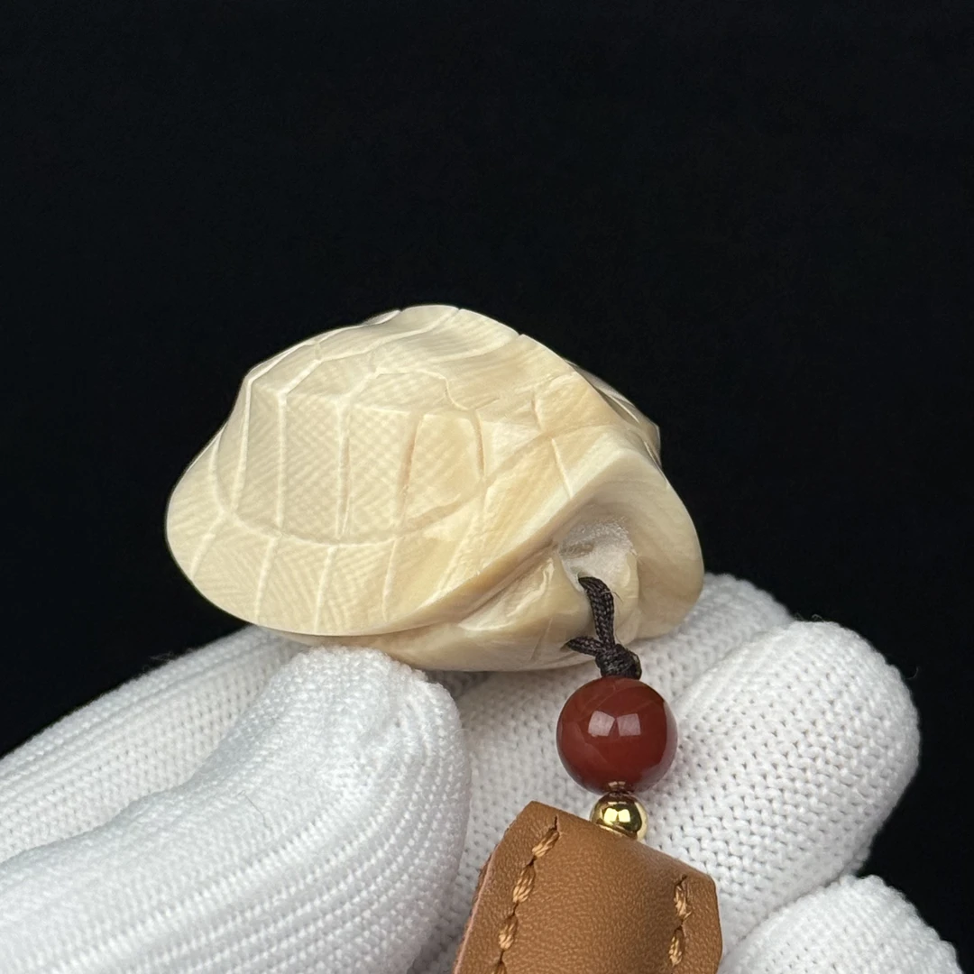 H82-71天然猛犸牙 龙龟 27.8*34*25mm 支持复检假一罚十