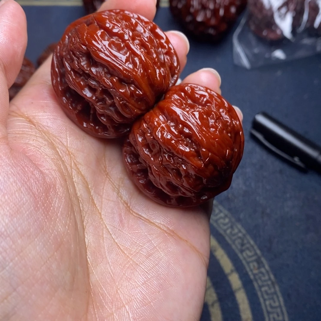吊坠文玩核桃玉龙粗筋 39
