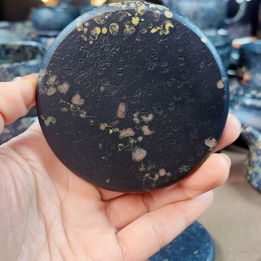 安山玉8厘米茶杯垫