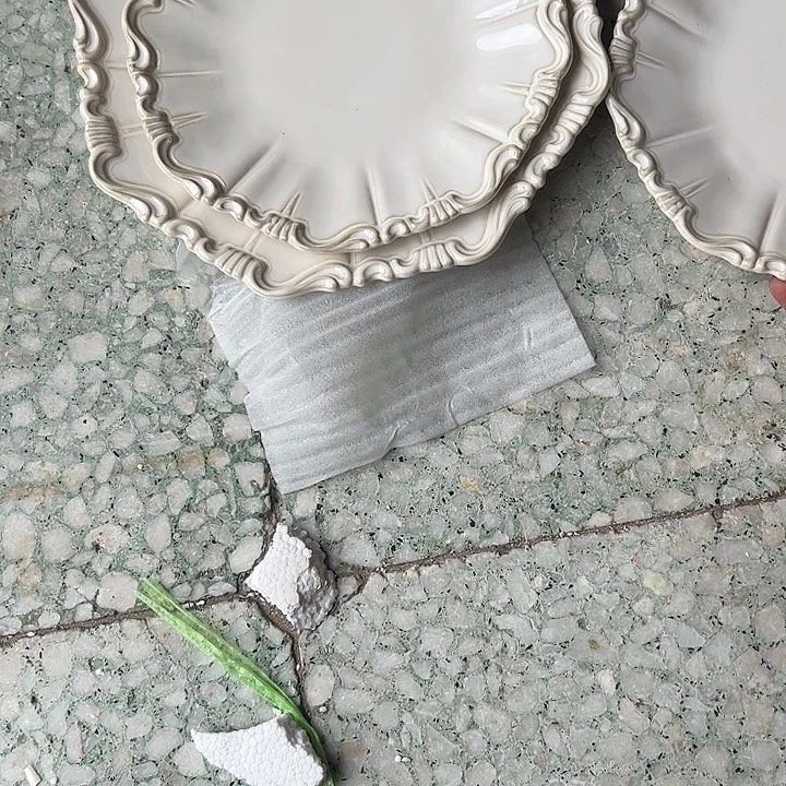 瓷片默认瑕疵商品洛可可一大2小