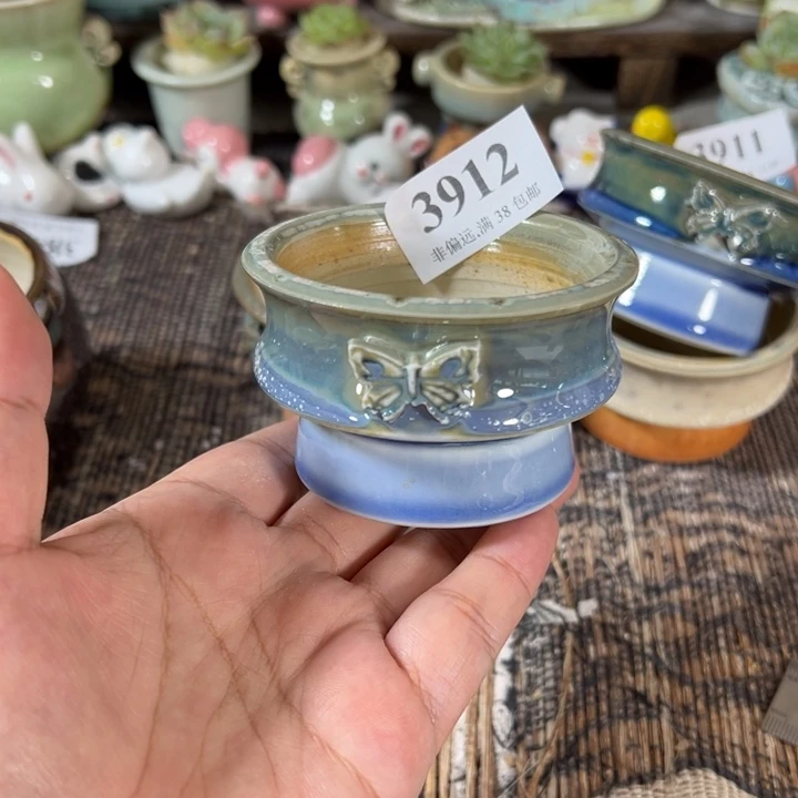 口6 手工花盆满30包邮