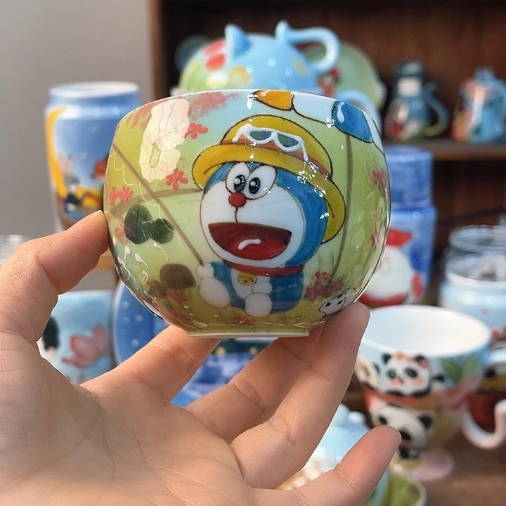 不锈钢景德镇釉下手绘陶瓷