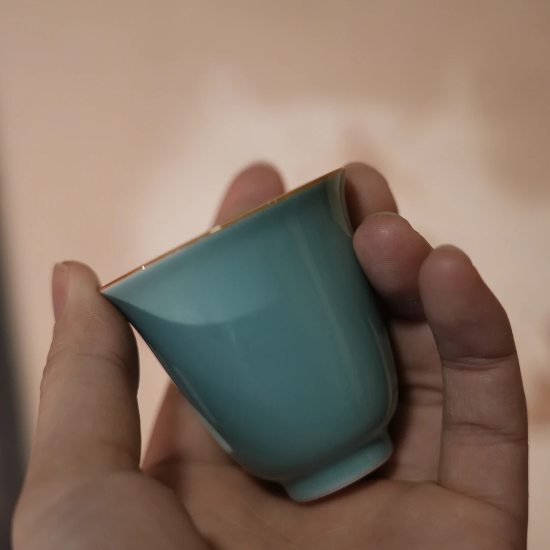 单色松石绿闻香杯fl