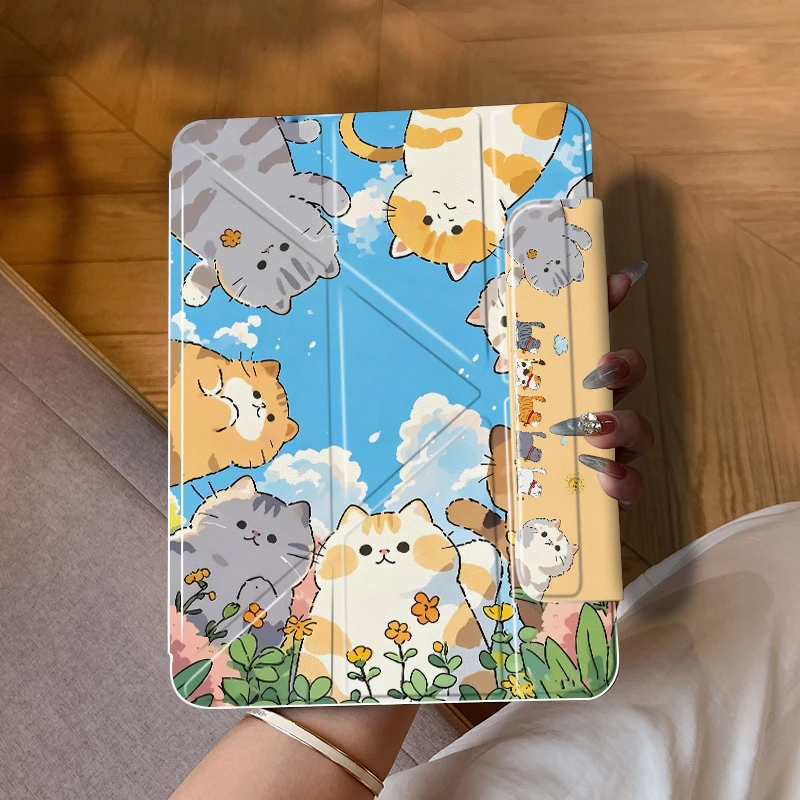 适用华为matePad Pro平板保护壳小米8卡通苹果iPad11图案保护套