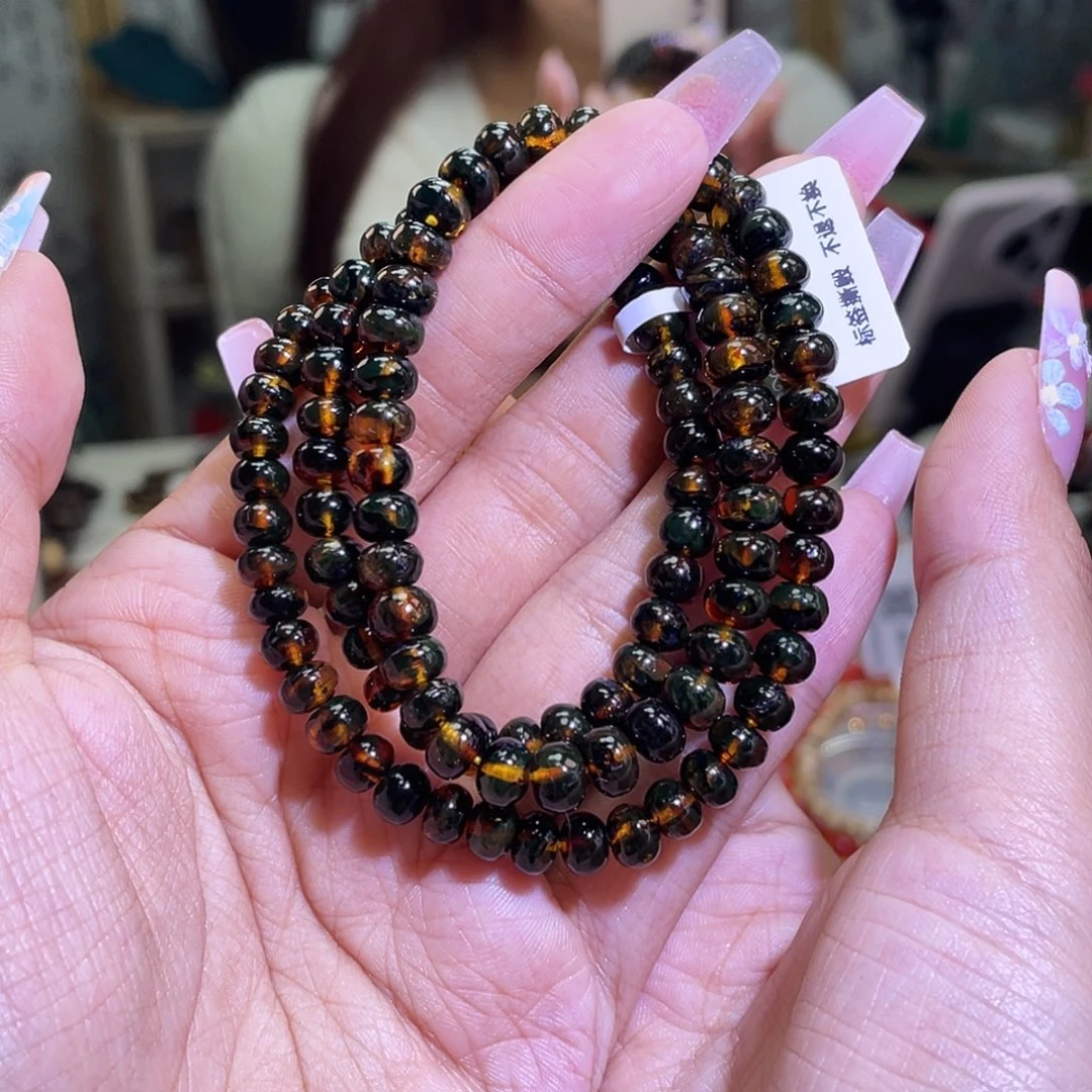 未镶嵌琥珀裸石抚顺琥珀6+满植物珀