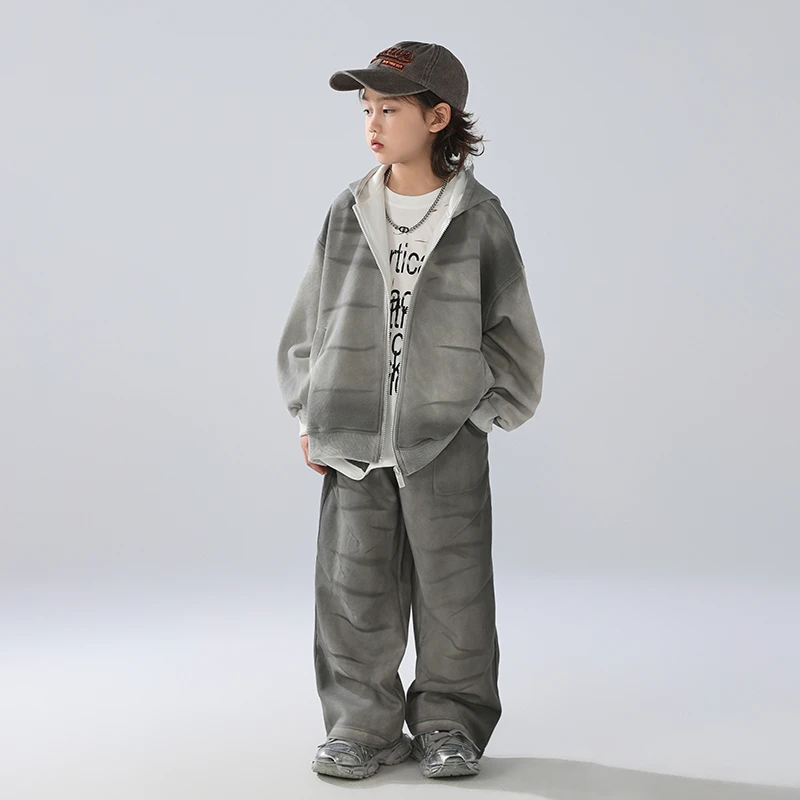 【2025秋款上新】男童套装儿童春秋季韩版洋气外套两件套中大童潮流