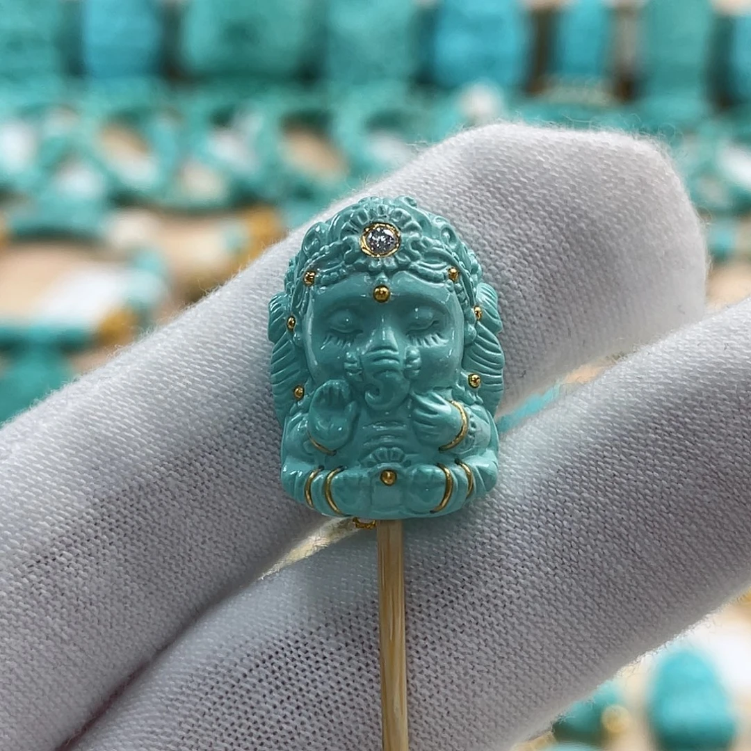 绿松石珠宝奇石未镶嵌