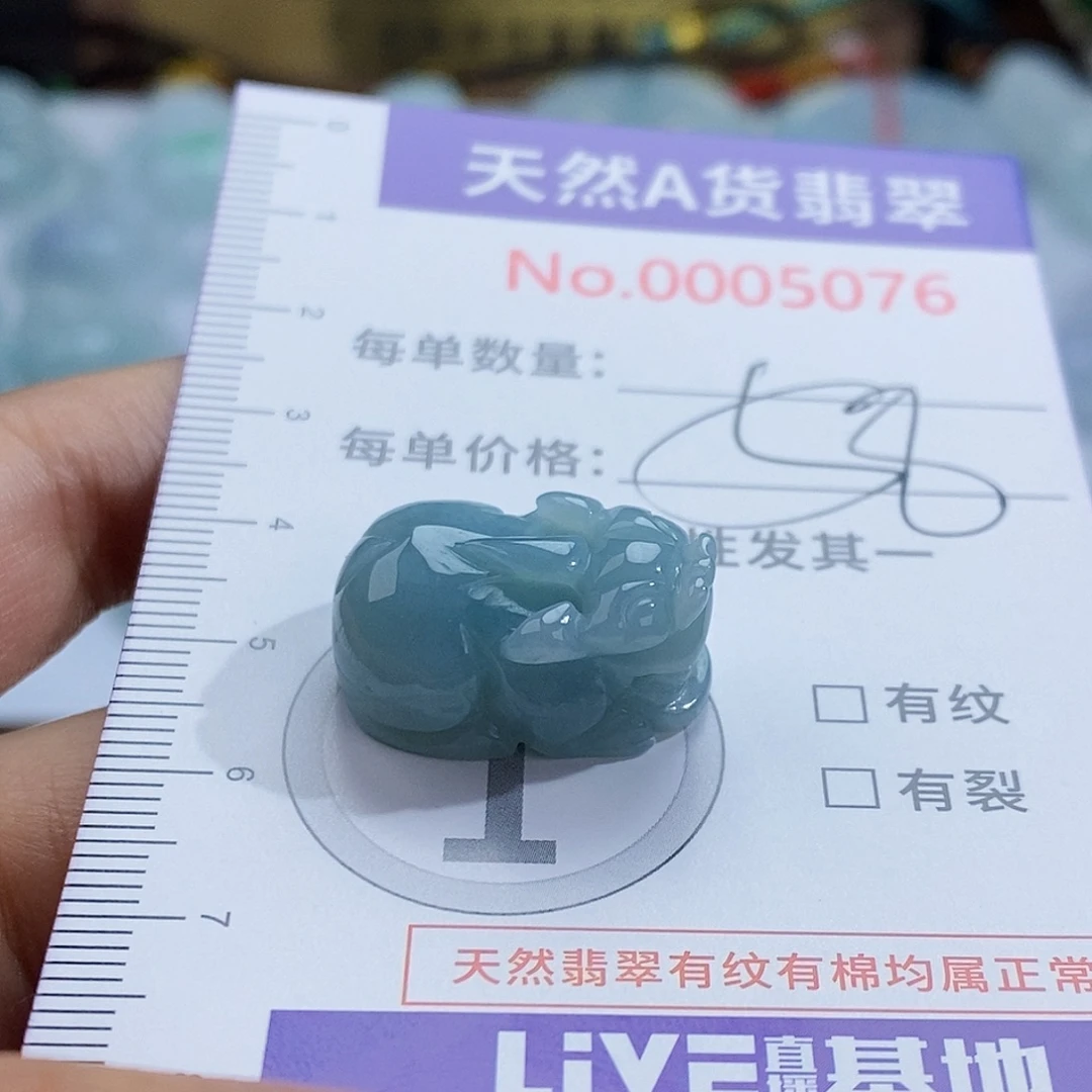 翡翠未镶嵌颈饰5076