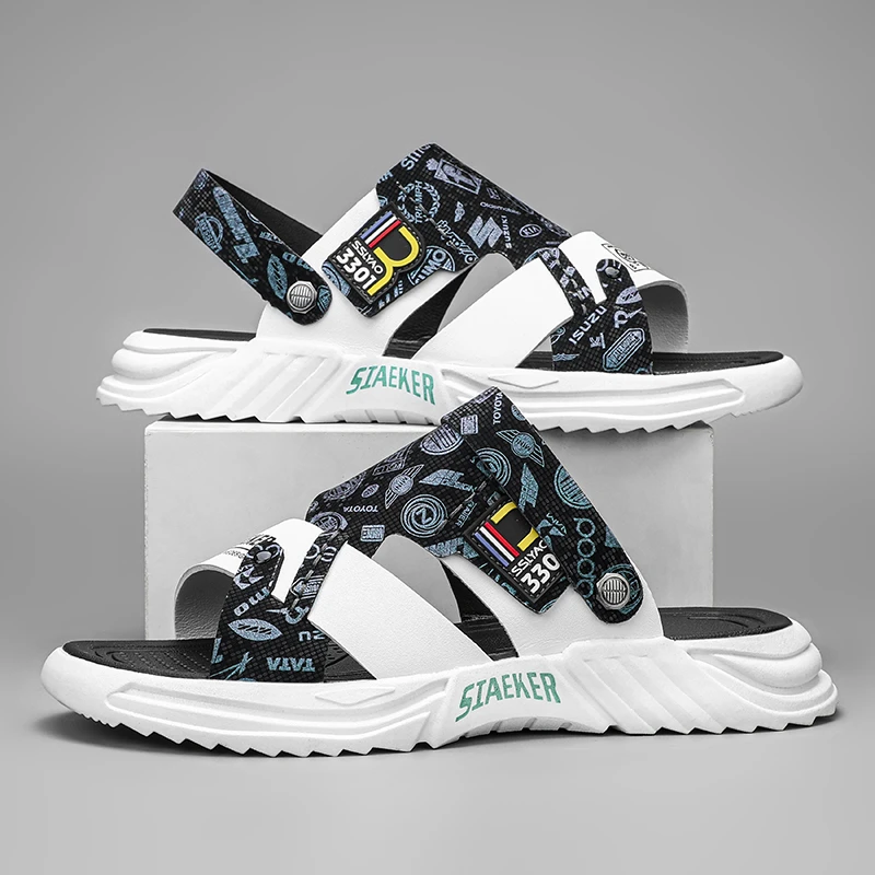 CARTELO/卡帝乐鳄鱼2025夏季新款潮流休闲沙滩鞋防滑防臭耐磨男士