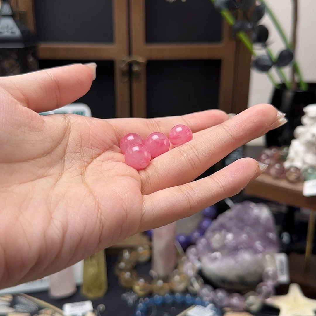 蔷薇辉石未镶嵌颈饰冰飘樱花雨单颗卡11+