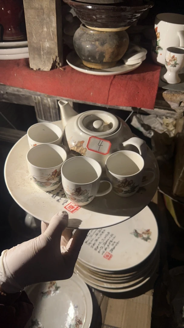三打功夫茶具（1壶4杯1茶盘）微瑕