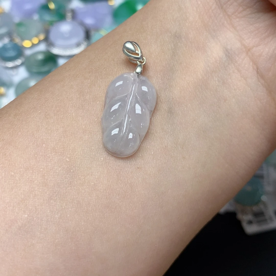 颈饰未镶嵌翡翠天然缅甸翡翠