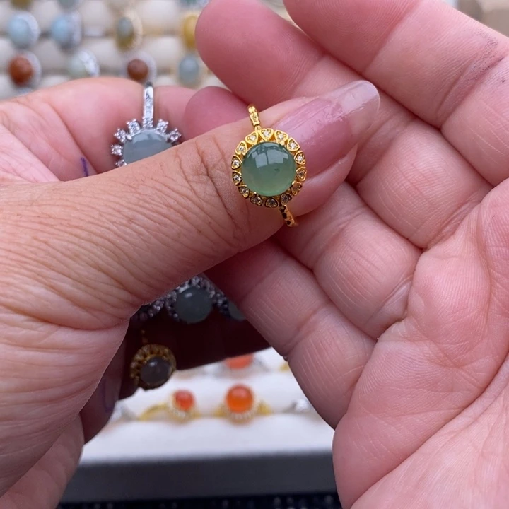 未镶嵌戒指翡翠小*缅甸