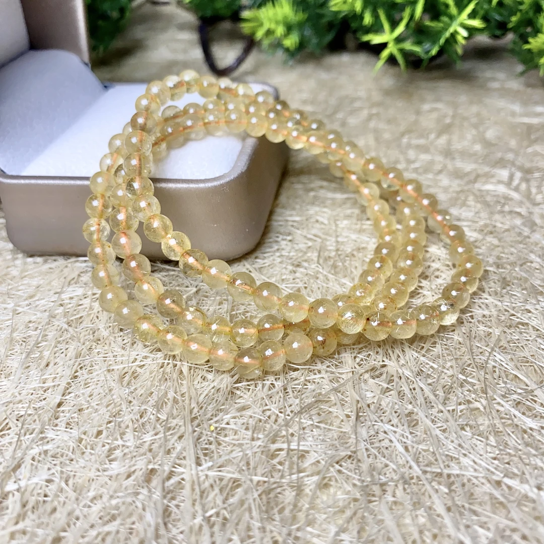 精美百搭发晶三圈手链00094