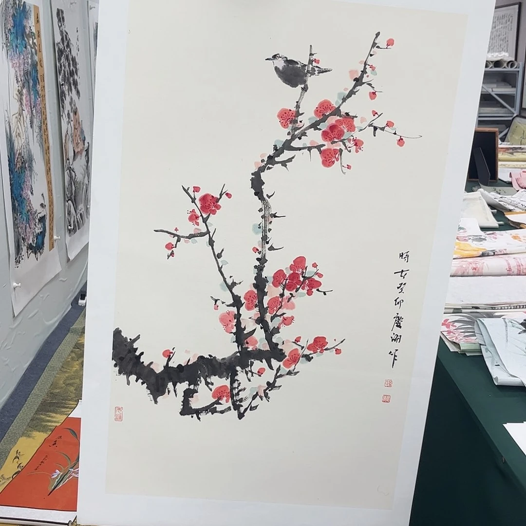 国画纯手绘宣纸国画作品