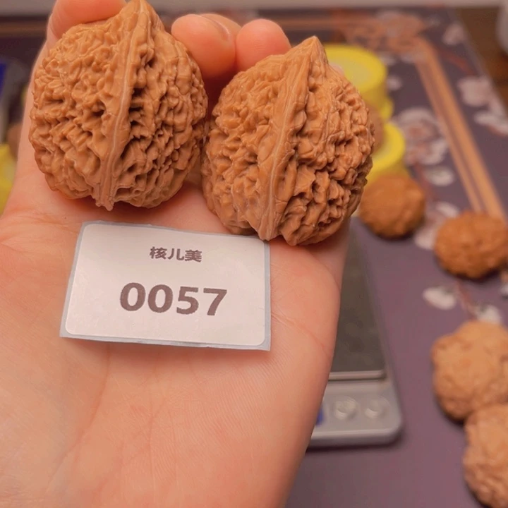 文玩核桃把件大蒜36全品0057