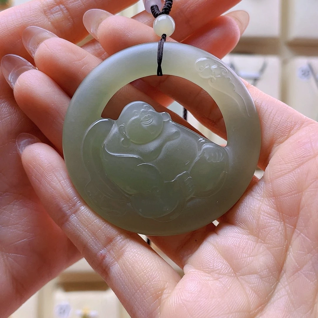 和田玉吊坠(赠链)未镶嵌