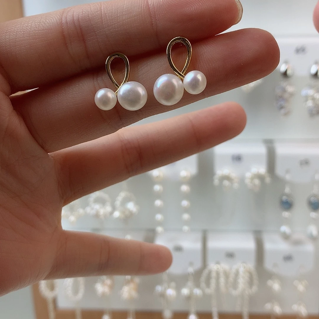 未镶嵌耳饰淡水珍珠