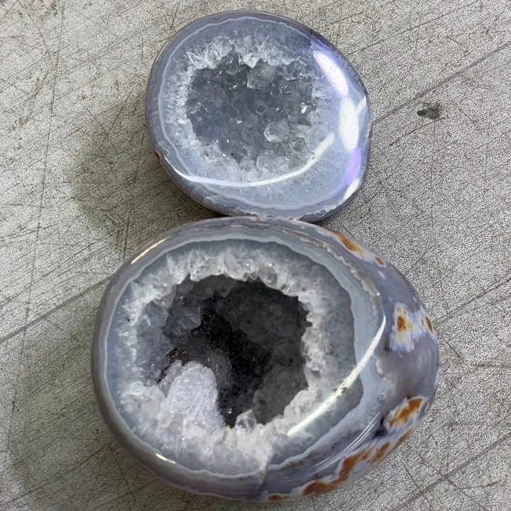 未镶嵌珠宝半成品水晶奇石白牙盆