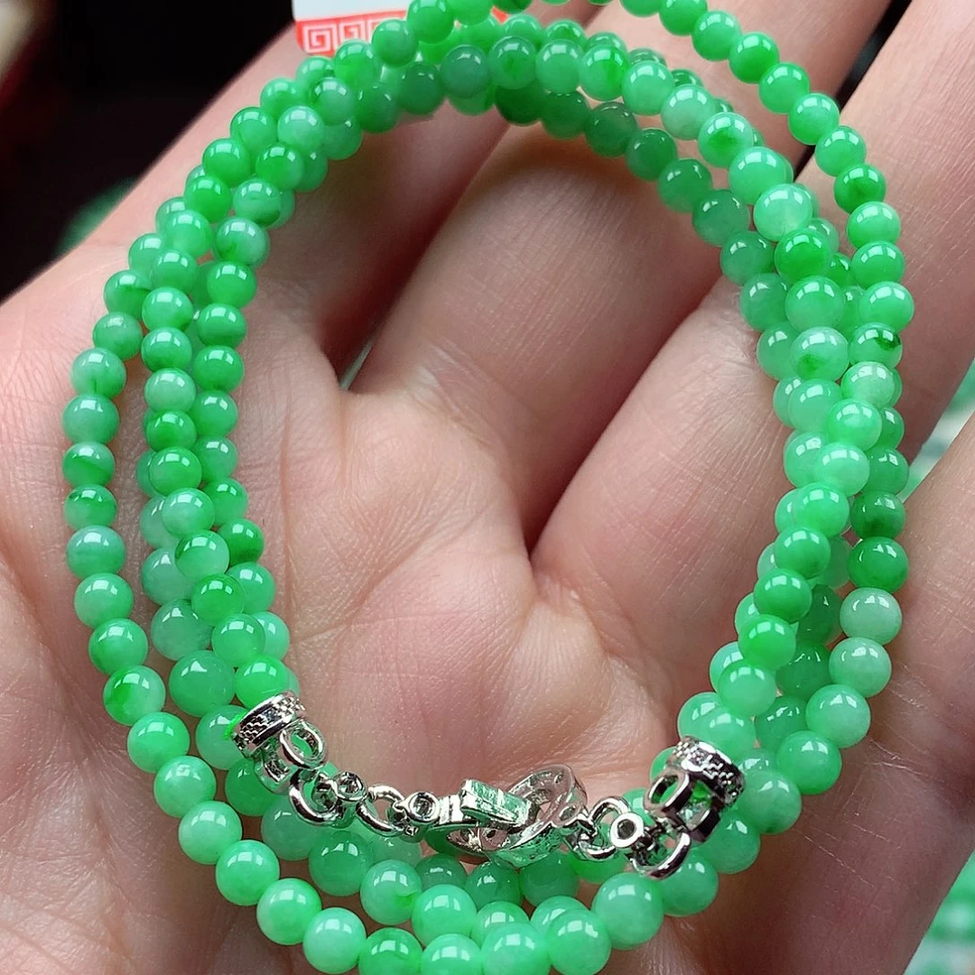 翡翠未镶嵌毛衣链