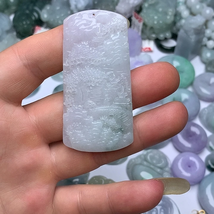 翡翠未镶嵌颈饰天然翡翠
