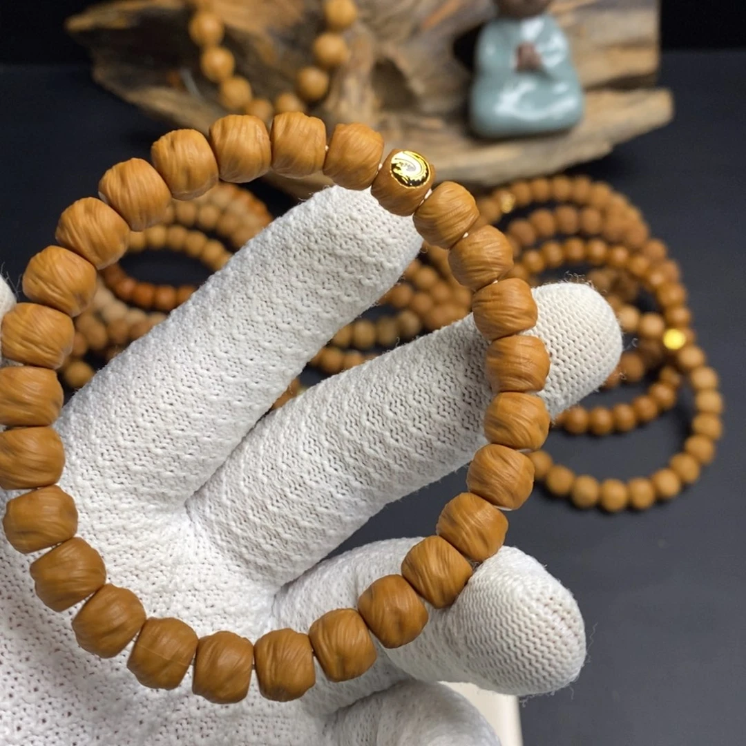 明***日猴头核桃手串鬼印108