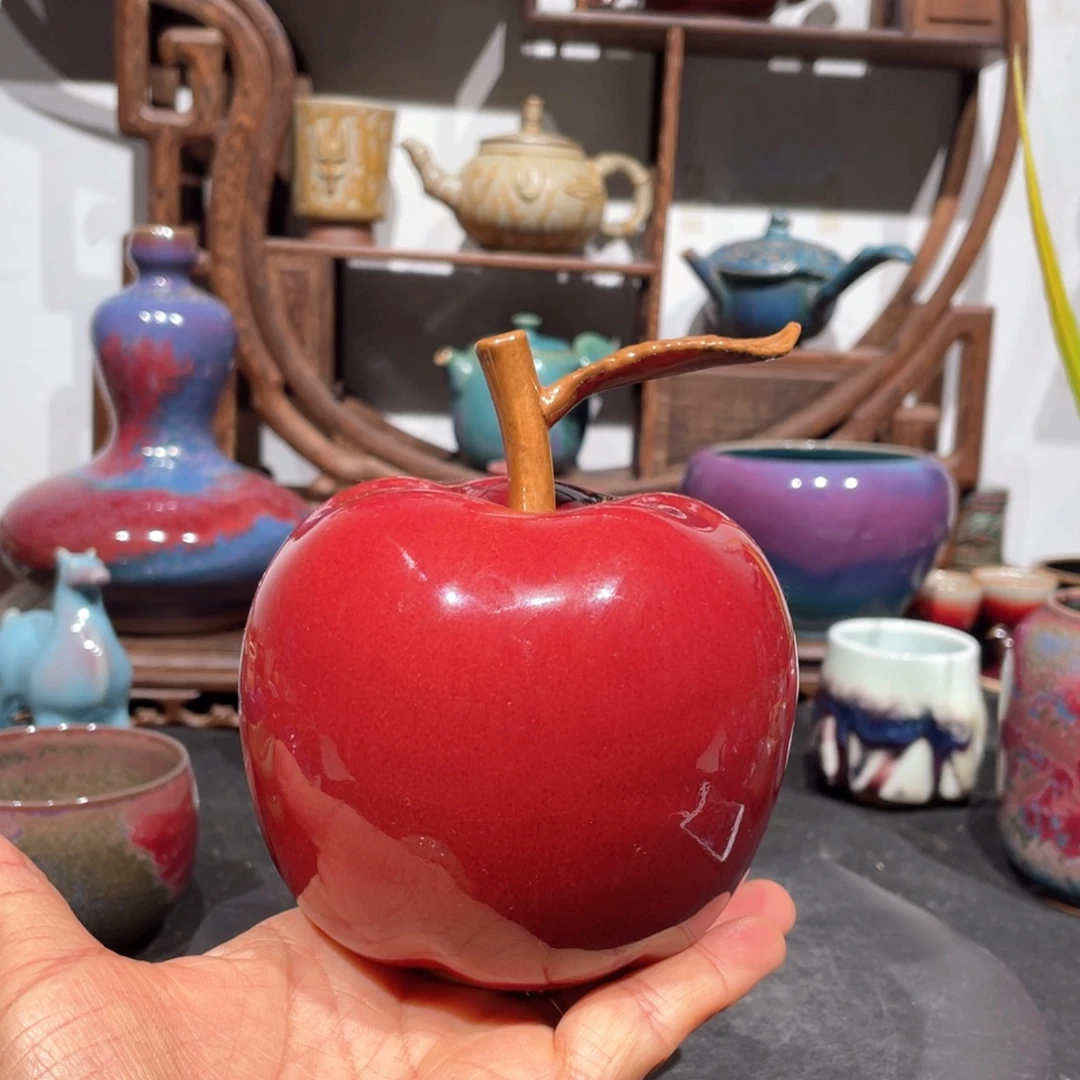 中国神后钧瓷摆件