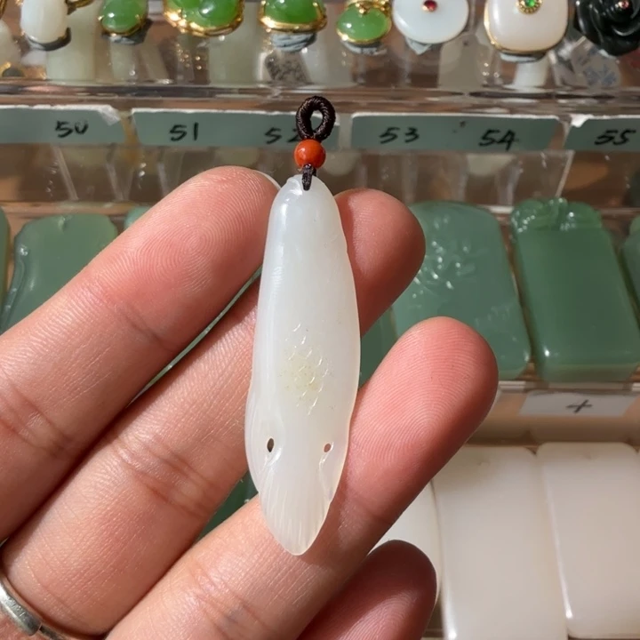 和田玉颈饰未镶嵌新疆和田玉连年有余（活动价）