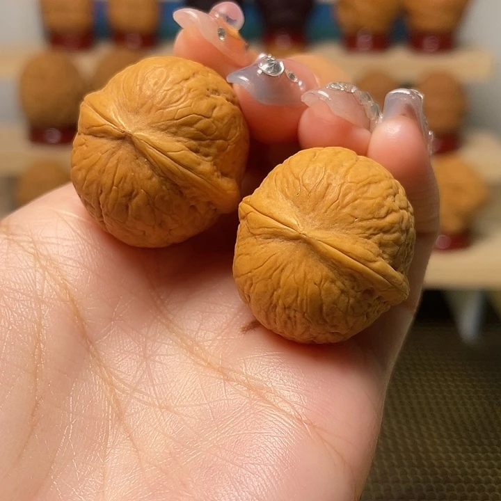 恐***黑吊坠文玩核桃静玉613