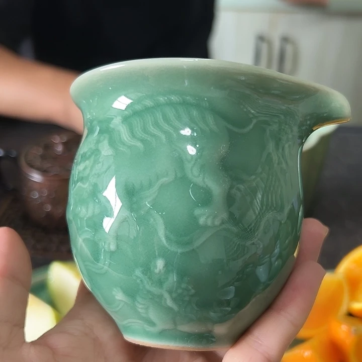 龙泉云间青瓷小米茶器
