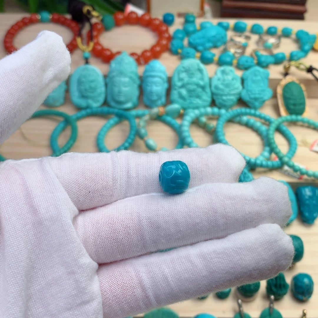 绿松石未镶嵌配珠卡10.8…****G