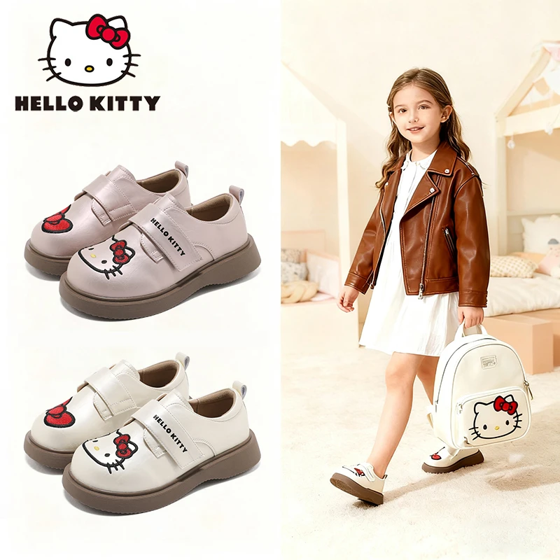 【HelloKitty】公主鞋女童小皮鞋春秋凯蒂猫休闲洋气软底演出鞋单鞋