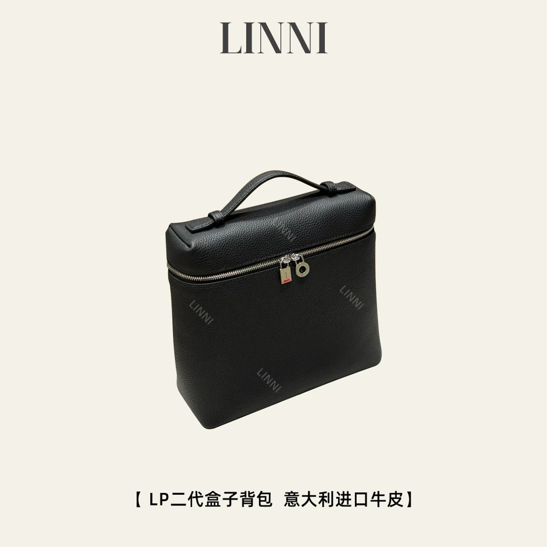 LINNI｜（LP双肩背包）意大利进口牛皮全钢五金蜡线高版双肩包