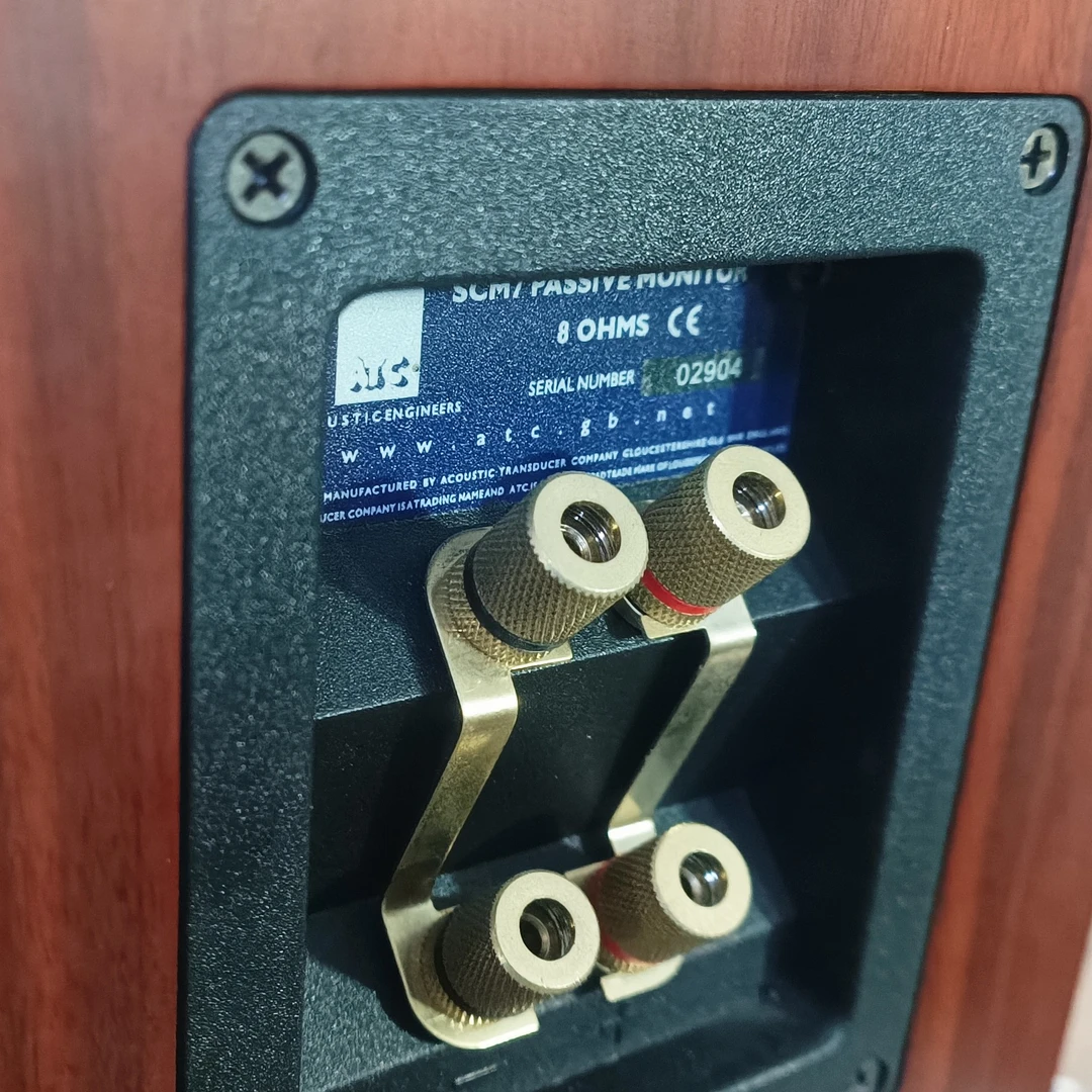 99新  二手英国ATC书架音箱SCM7一对原包装箱说明书