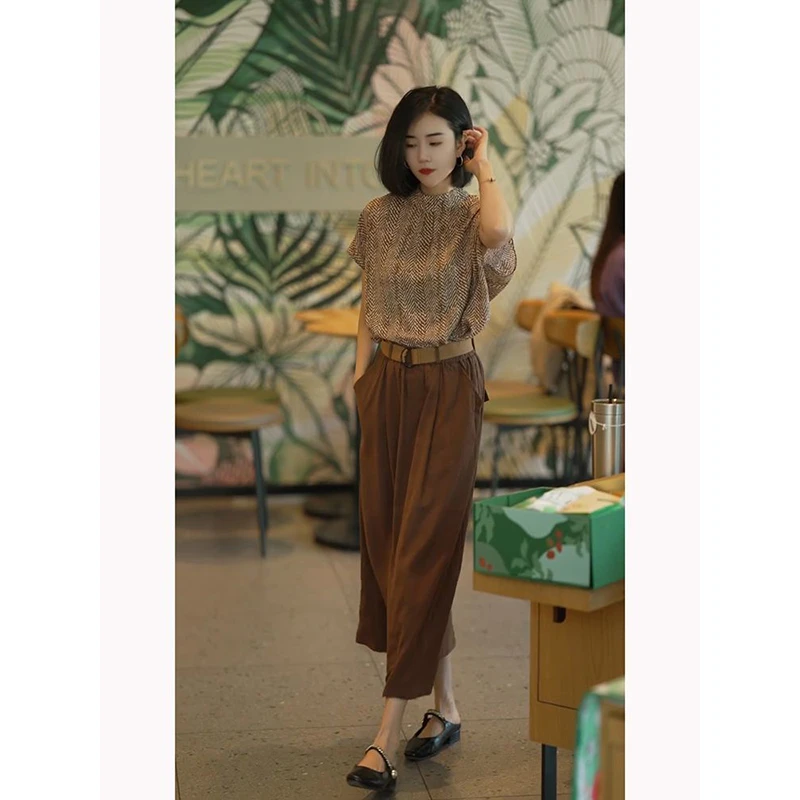 夏季搭配一整套2024年新款今年流行职业文艺衬衫半身裙休闲两件套