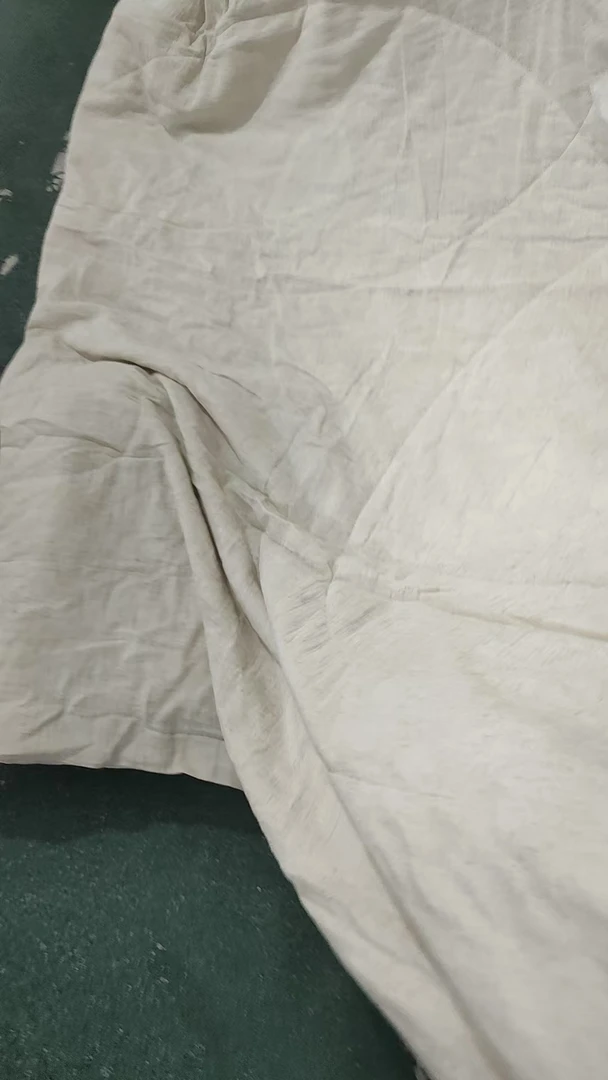 汗麻杏色提花被芯被子约200*230礼盒包装