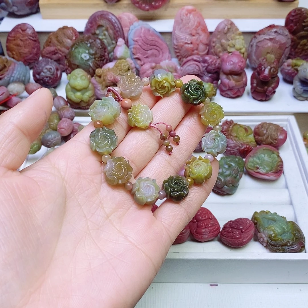 玛瑙/玉髓盐源玛瑙手串未镶嵌