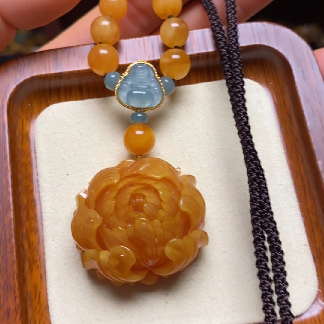 【闪购商品】蜜蜡颈饰未镶嵌项链