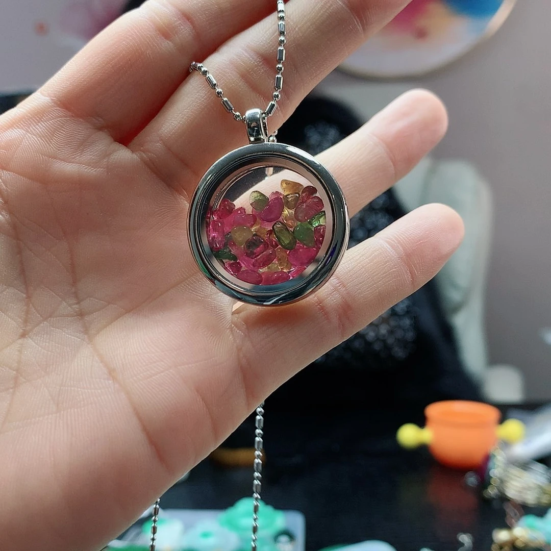 【闪购商品】碧玺吊坠(赠链)未镶嵌