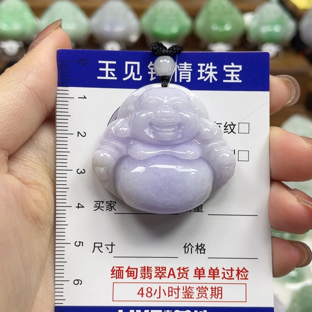 翡翠未镶嵌颈饰佛公