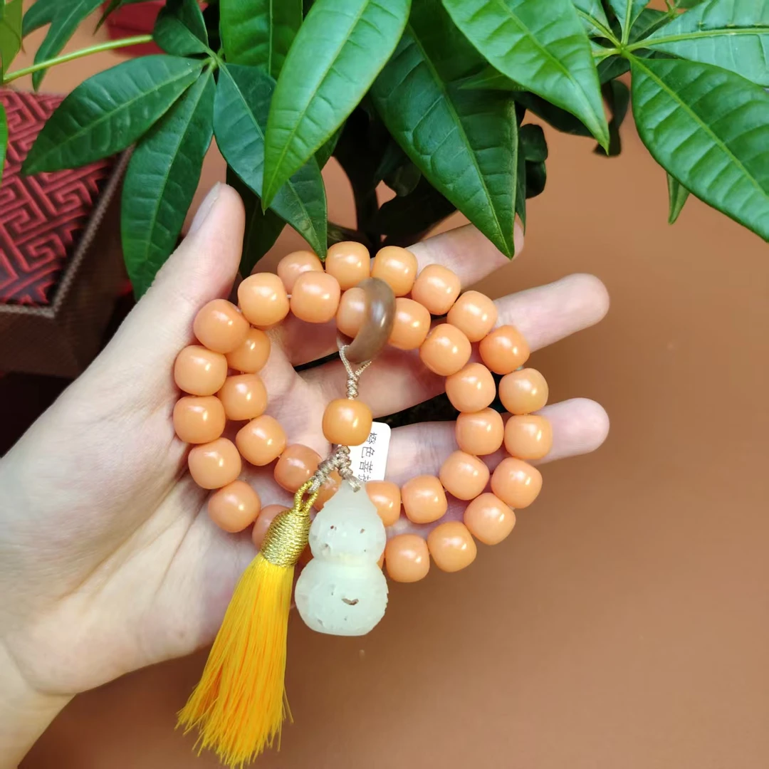 源头工厂手串手链饰品A15517橙色菩提手串36*1.1无礼盒
