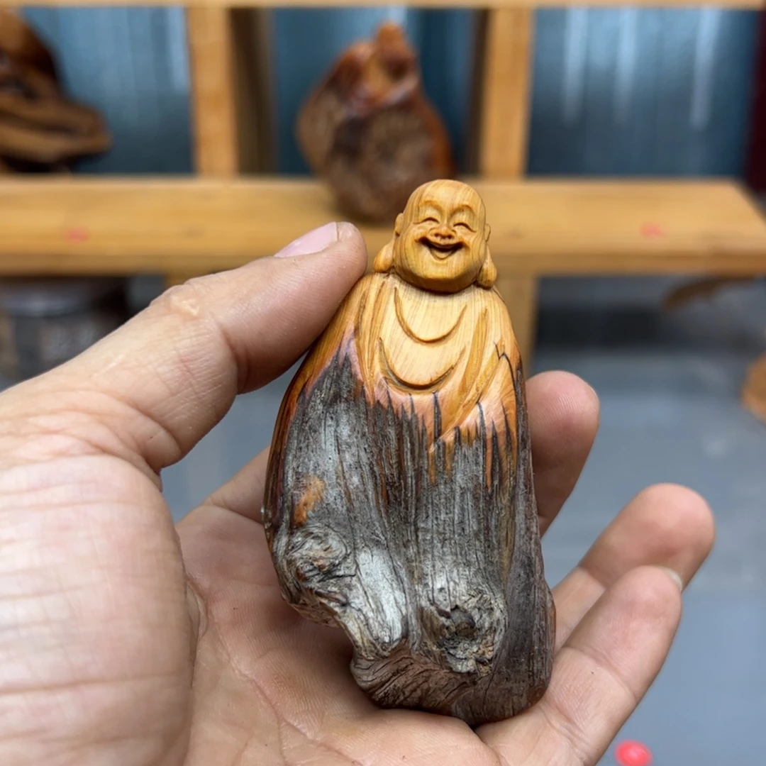 t***z木崖柏木摆件手把件