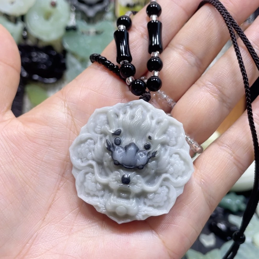 【闪购商品】岫玉未镶嵌颈饰4吊坠